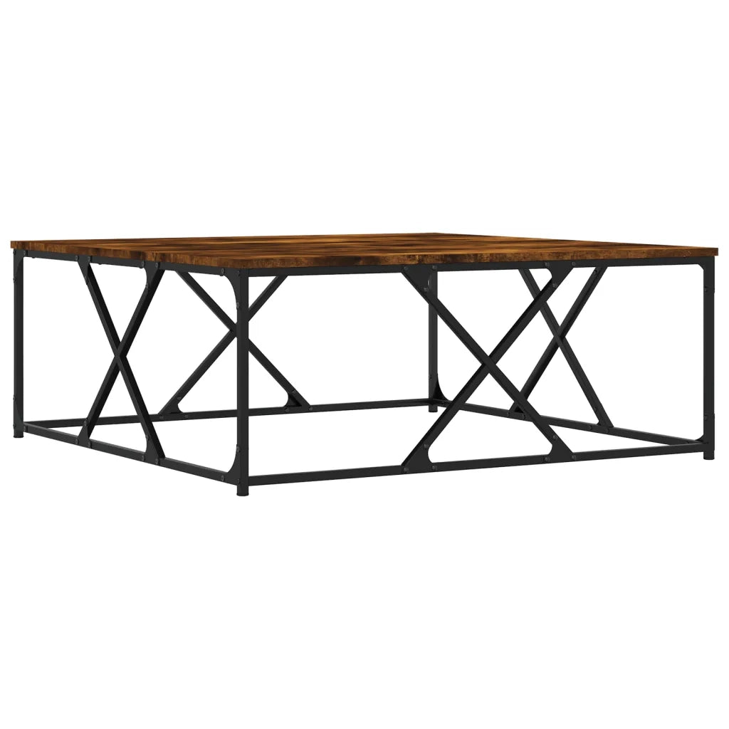 Tavolino da salotto | Tavolino da caff¨¨ | Tavolino da Soggiorno Rovere Fumo 100x100x40 cm Legno Multistrato