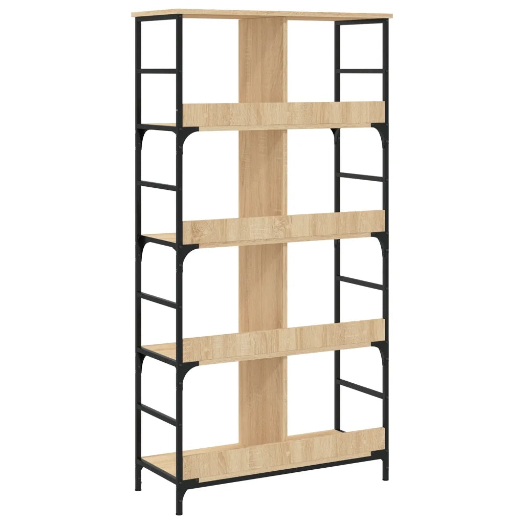 Libreria Rovere Sonoma 78,5x33x153 cm in Legno Multistrato 835255