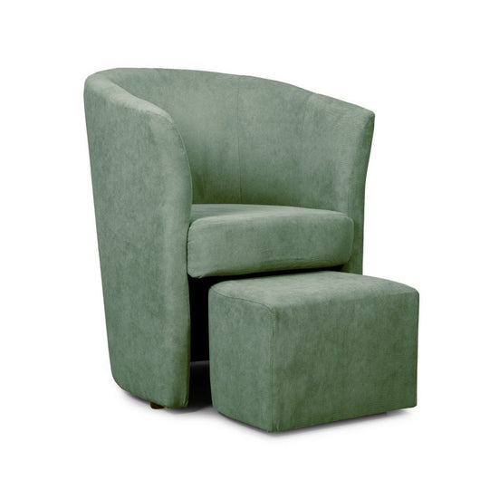 Poltrona Djerba 63,5x62,5x76 cm in tessuto verde acqua marina
