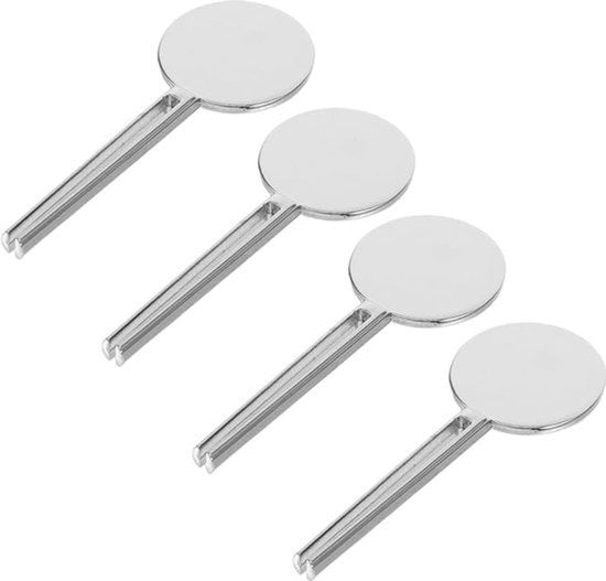 Pastaknijpers (4 pezzi): Strumenti essenziali per il compattaggio della pasta di dentifricio - dispenser manuale con rotella in acciaio inossidabile per crema per mani e vernice.