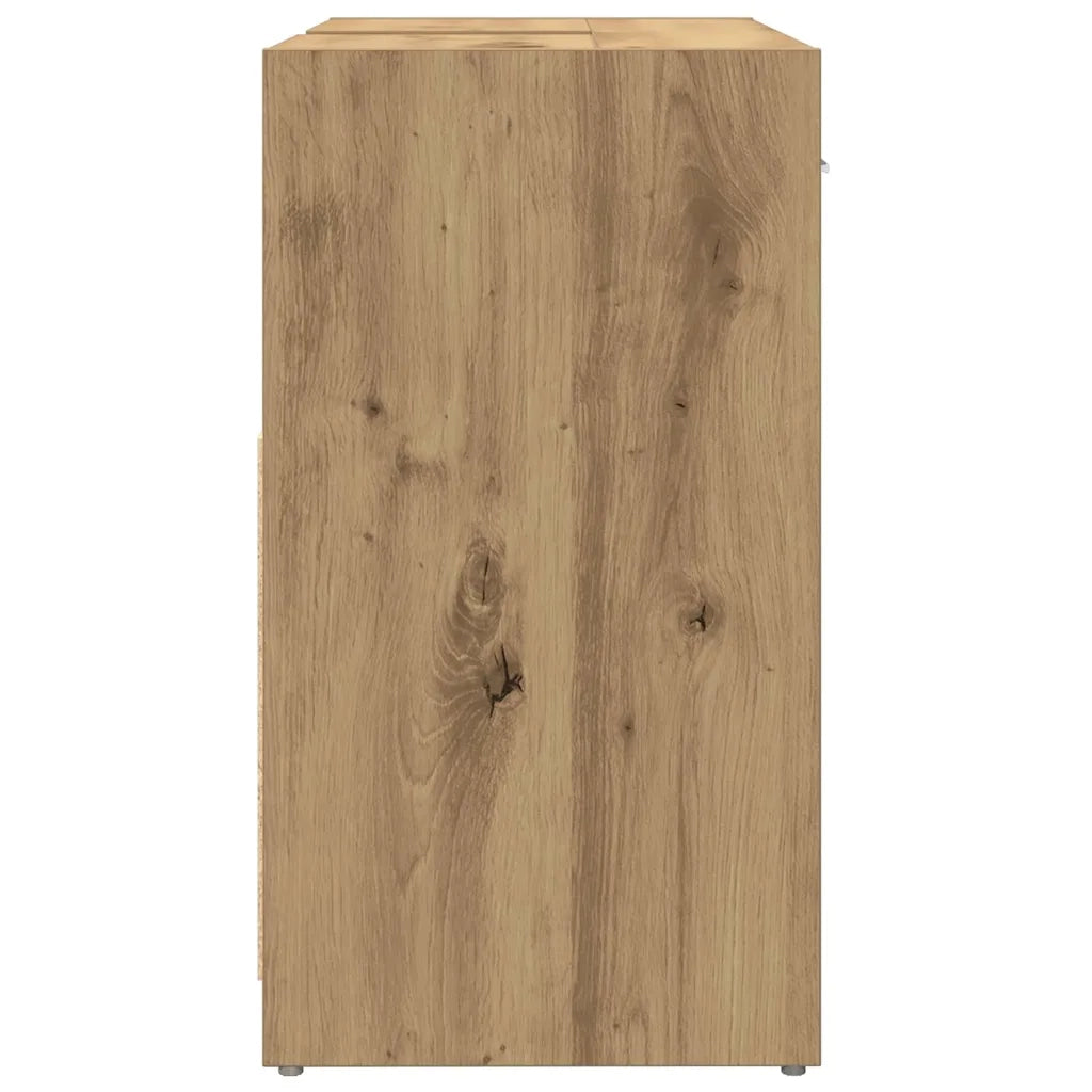 vidaXL Mobile Lavabo Bagno Rovere Artigianale Legno Multistrato