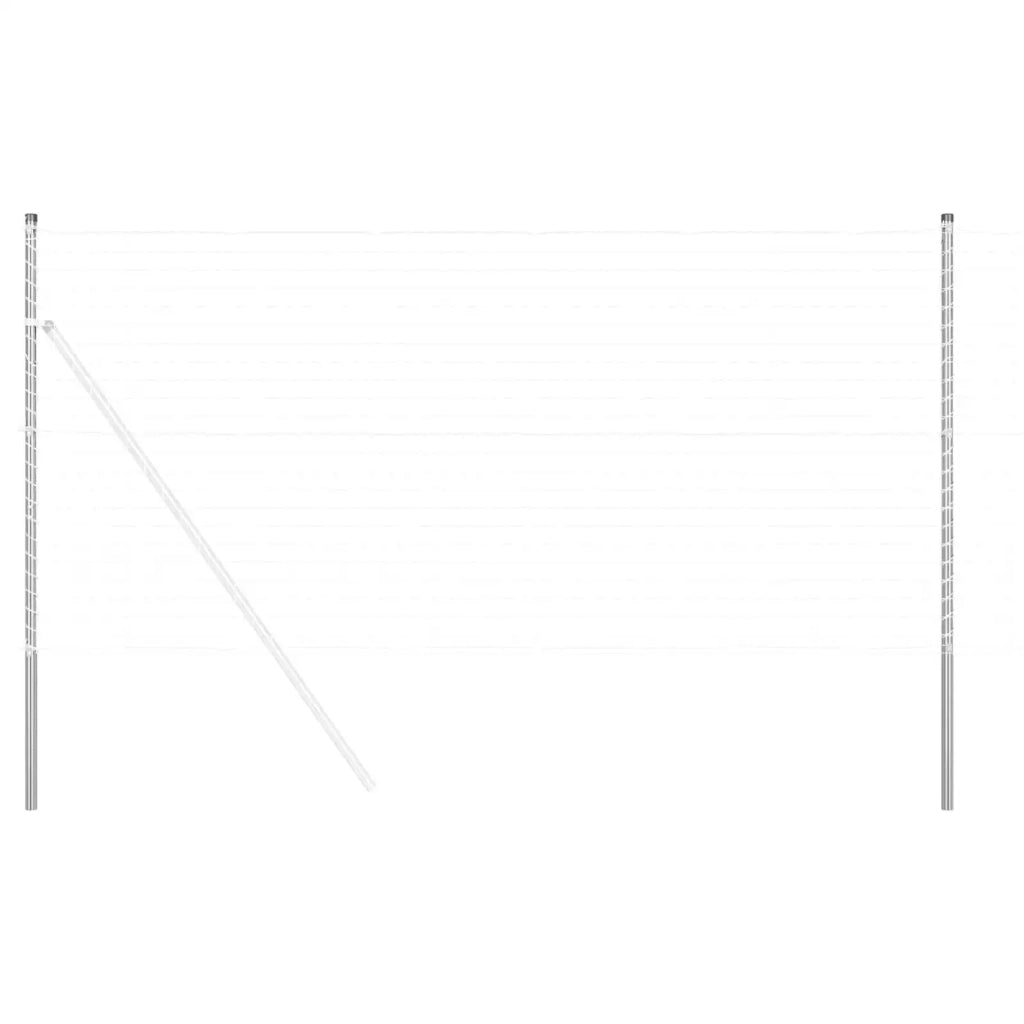 Palo della recinzione 2 pz Argento CFW6758385