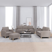 Set di Divani 4 pz con Cuscini Tortora in Tessutocod mxl 107212