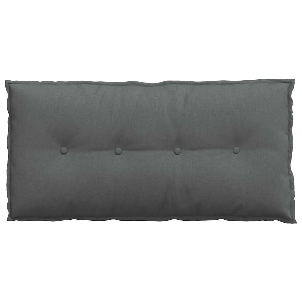 Cuscino per Schiena | Cuscino dorsale Grigio scuro 100 x 19 x 50 cm Tessuto