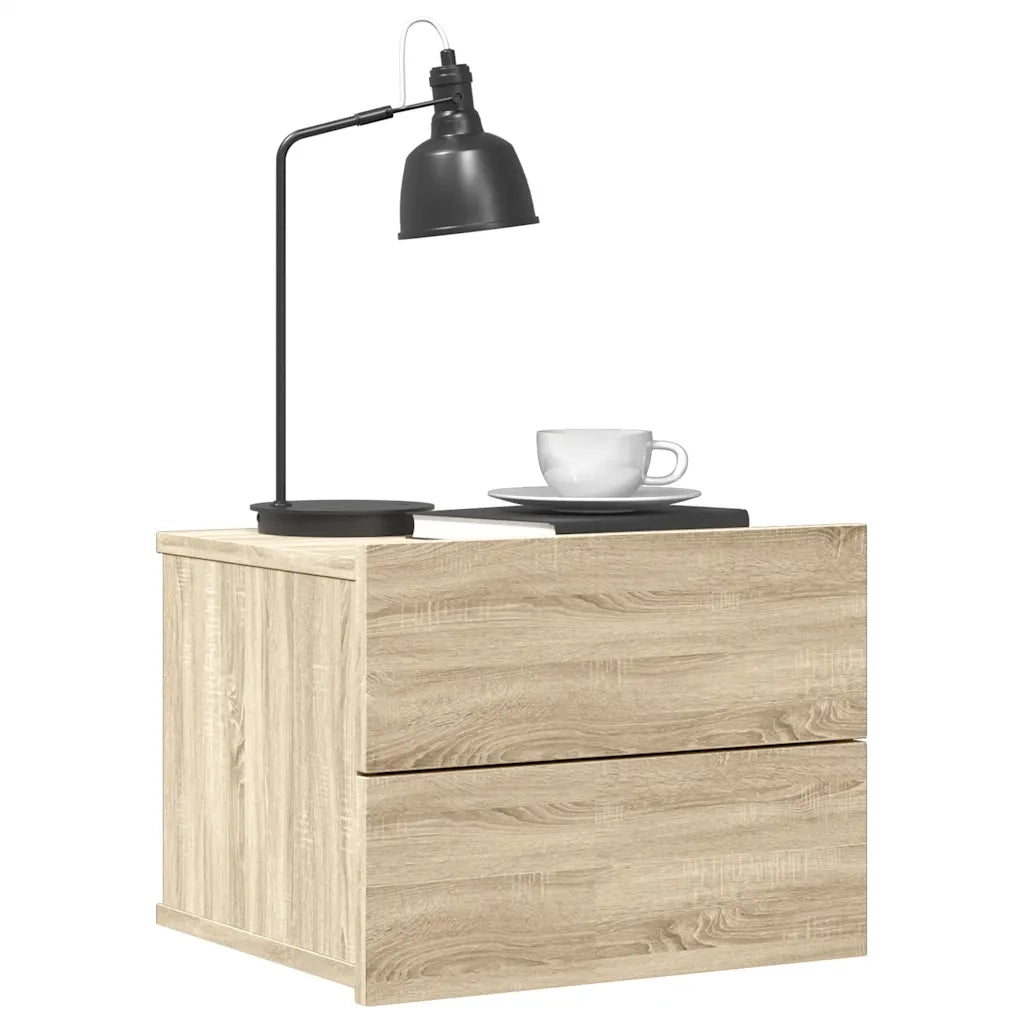 Comodino | Armadio da Notte | Mobiletto da notte Rovere Sonoma 40x30x30 cm in Legno Multistrato