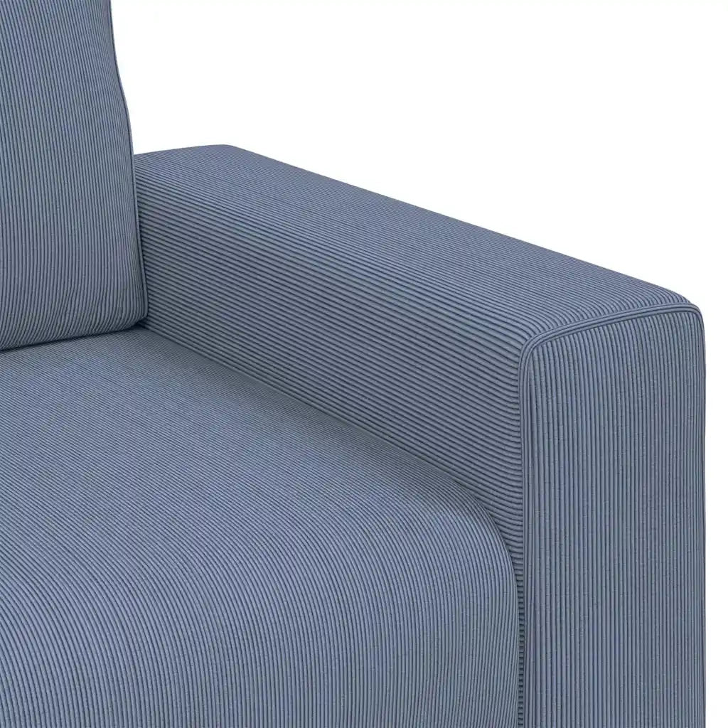 Divano Sedia Blu 100x77x82 cm Tessuto di velluto a coste 4105189
