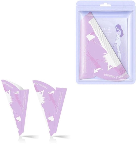 20 pezzi di urinelle da campeggio per donne - dispositivi per la campeggio - urinelle per donne - contenitore per l'urina per viaggiatori - rosa - aiuto - accessorio obbligatorio - viaggi - igiene