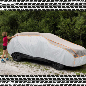 Telo copriauto integrale S 406x165x119 cm Telone di protezione auto contro grandine neve e pioggia