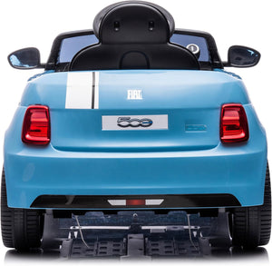 Macchina Elettrica per Bambini Licenza Fiat 500 12V Azzurro
