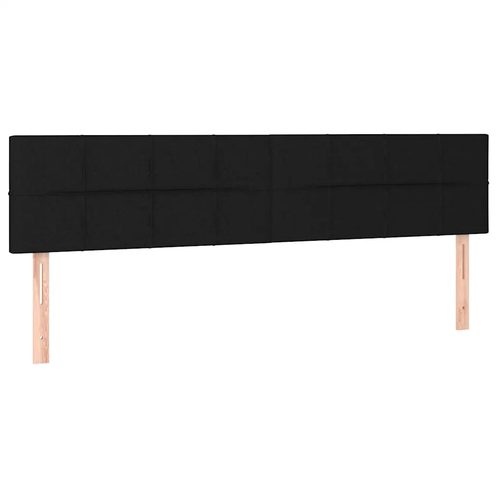 Giroletto a Molle con Materasso Nero 180x200 cm in Tessuto 3129731