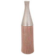 Vaso in ceramica argento 13,5x13,5x53h