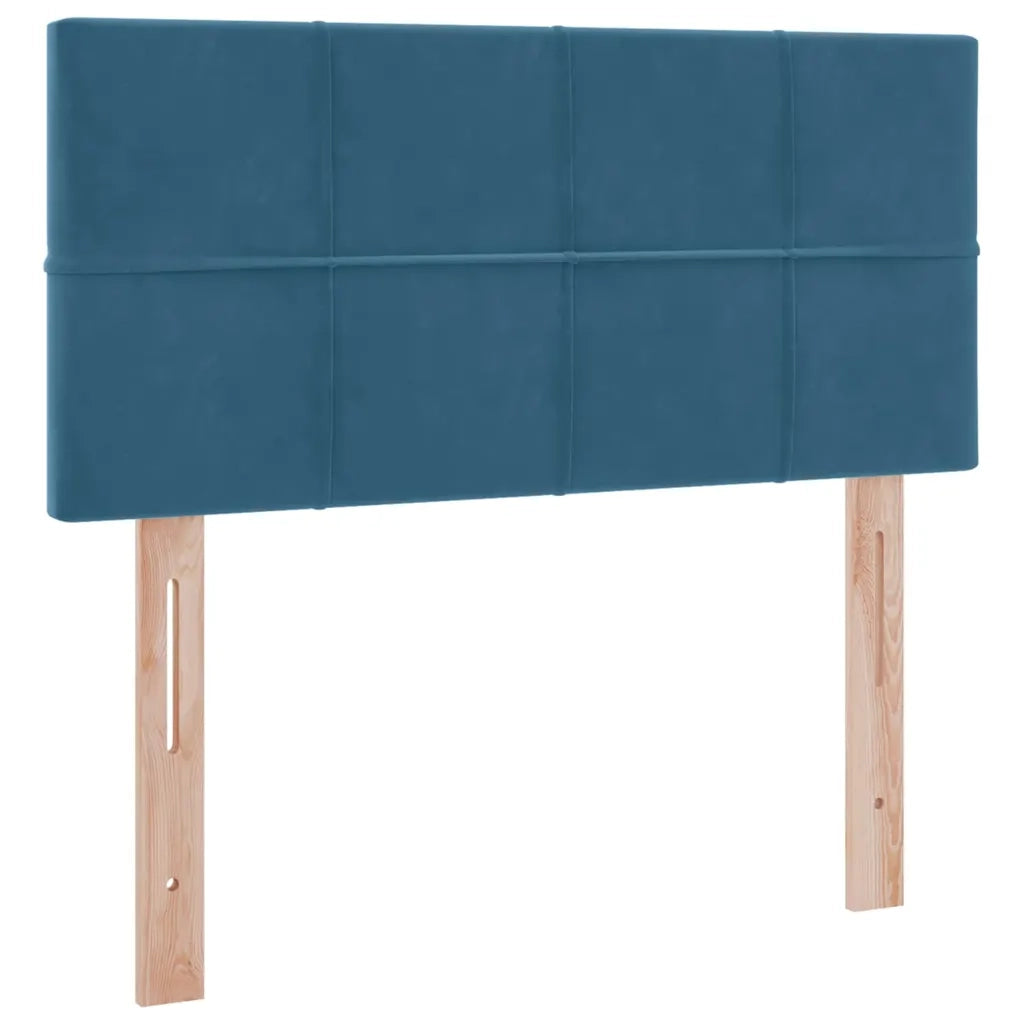 Letto con Contenitore Blu Scuro 100 x 200 cm Velluto