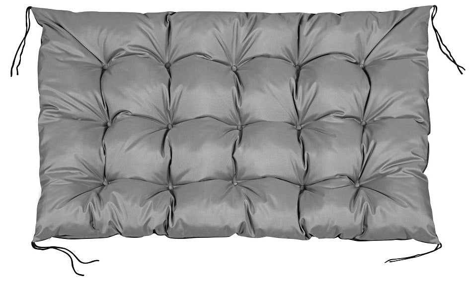 AIO FACTORY Cuscino da giardino impermeabile grigio 120x80 cm per panca in pallet