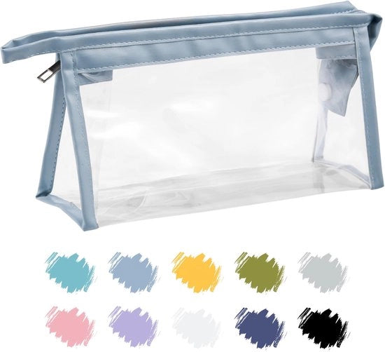 Etui Transparante in Blu Uovo di Anatra, Etui Estetico per Donna, Borsa Cosmetici, Etui, Etui per Bambini, Donna, Borsa della Scuola, Borsa Cosmetici per Donna