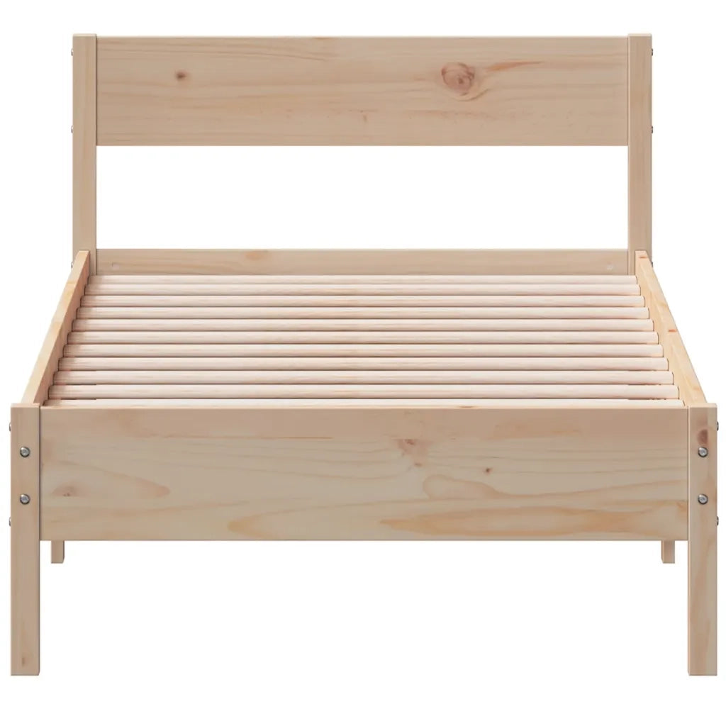 Letto senza Materasso 90x190 cm in Legno Massello di Pino 842778