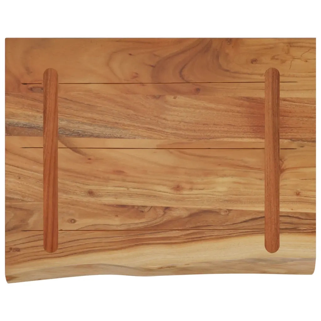 Mensola a Muro 40x30x2,5cm Rettangolare Legno Acacia Bordi Vivi 370234
