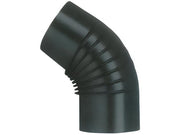 12pz gomito 45¦ per stufa a legna porcellanato classic col. nero ï cm. 10 cod:ferx.vit55022