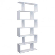 Libreria Alana Bianca e Naturale: Melammina, 80x23,5x190,5