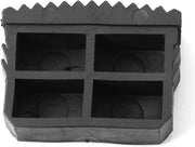 Set di 2 Piedini Antiscorreria in Gomma per Scale - Piedini di Sostituzione per Scale per Stabilità e Sicurezza