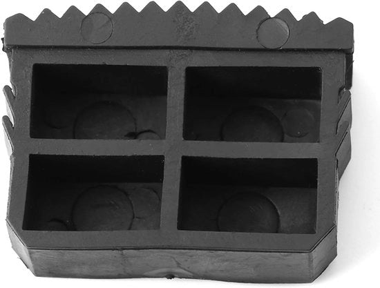 Set di 2 Piedini Antiscorreria in Gomma per Scale - Piedini di Sostituzione per Scale per Stabilità e Sicurezza