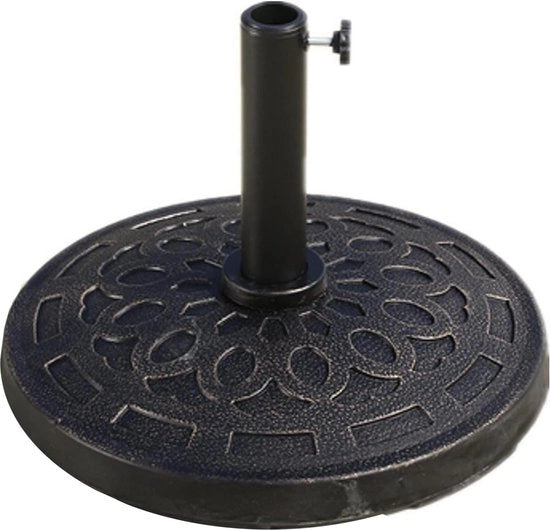 Parasolvoet stabile per terreno - Adatto per diametro di tubo 32-38mm - Terrazza Balcone Giardino Parasolvoet