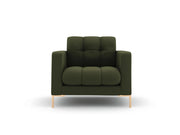 Cosmopolitan Design - Poltrona "Bali" in tessuto strutturato verde 