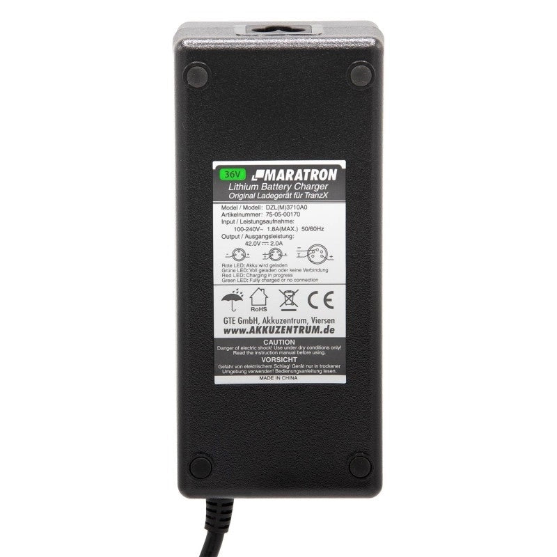 Caricabatterie TranzX 36V CH-02 di MARATRON - 42.0V/2.0A