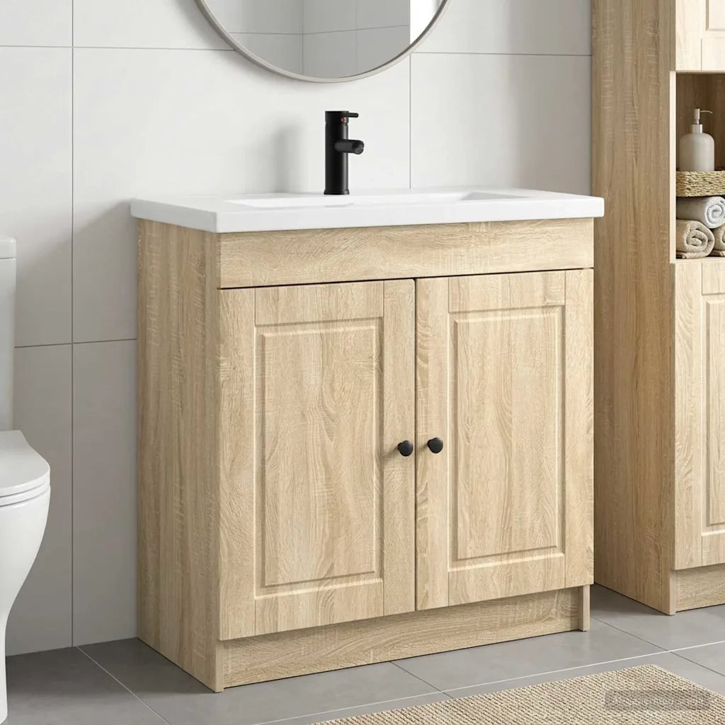 Set di mobili per il bagno Rovere Sonoma 78,5 x 37,5 x 81 cm 3404136