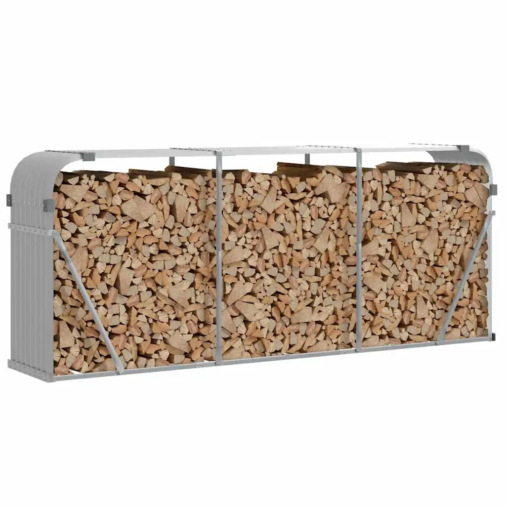 Portaceppi Grigio Chiaro 234x45x100 cm in Acciaio Zincatocod mxl 108998