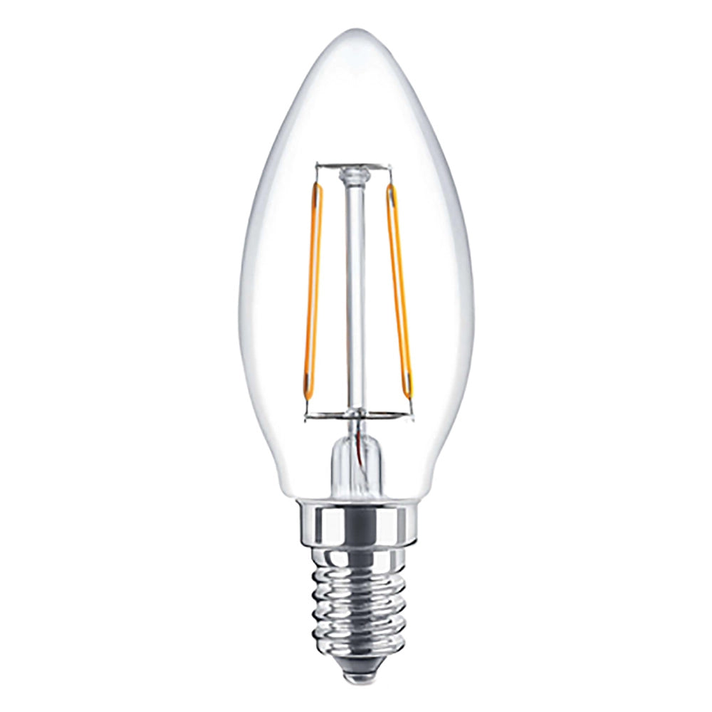 LAMPADA LED A FILAMENTO 'OLIVA'  CALDA 2700K  4W=35W E14 - 470 lm- 10 pezzi  - NOVAITALIA