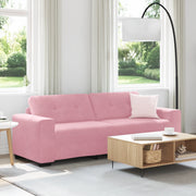 Divano 3 Posti Rosa 180 cm in Velluto