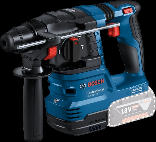 Bosch GBH 18V-22 Pro Martello tassellatore batteria SDS-plus solo corpo