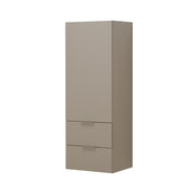 Colonna bagno sospesa 110 cm tortora opaco con anta e cassetti Matisse