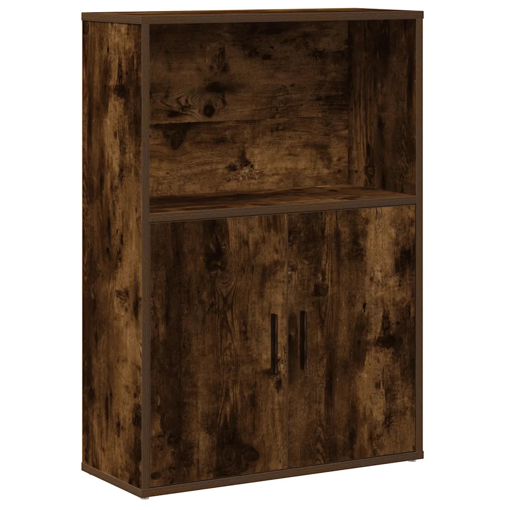 Libreria Rovere Fumo 60x24x85 cm in Truciolato 860413