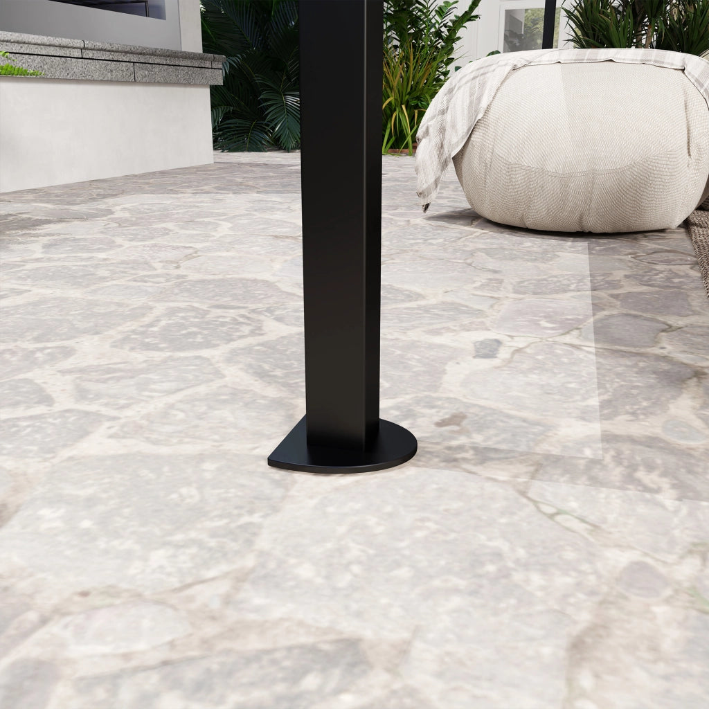 Gazebo con tetto apribile 3x2.5m ¨C zephmum ¨C crema bianco