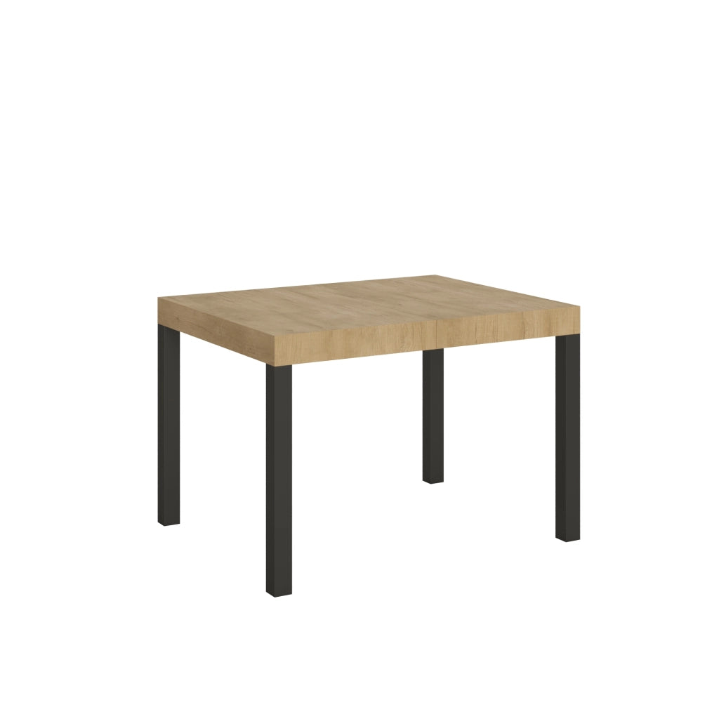 Tavolo allungabile 80x120/204 cm Every Quercia Natura telaio Antracite