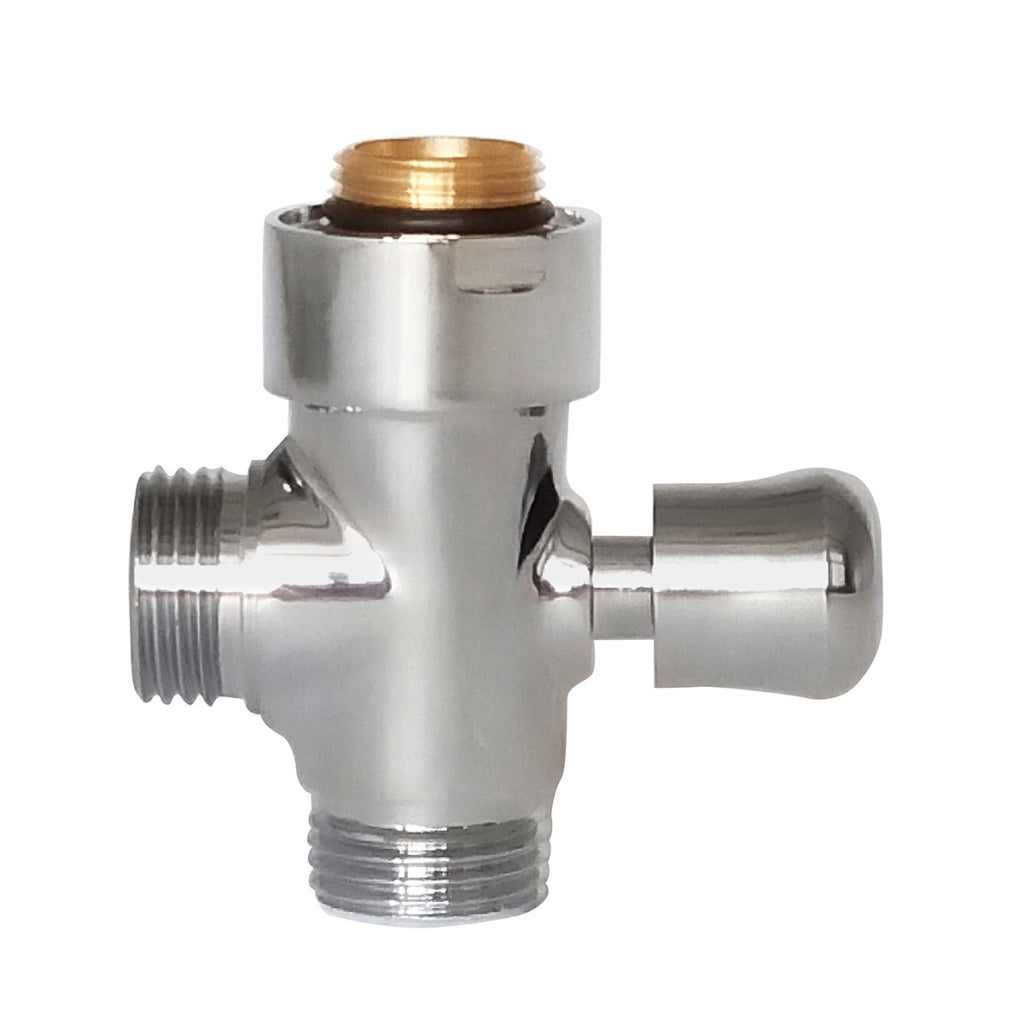 DEVIATORE TONDO IN OTTONE CROMATO PER COLONNA DOCCIA- Cromo- DAMAS- pezzi 1