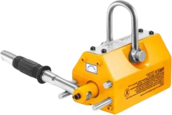Sollevatore Magnetico da 600kg - Magnetoni di Neodimio - Arancione - Fattore di Sicurezza 2,5