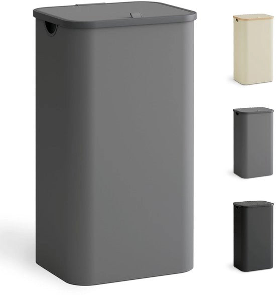 Wascuccia 100L con coperchio, raccolta lana sottile con setaccio per lana, separatore di acqua pieghevole con manico in plastica, vasche da lavaggio alte (grigio)
