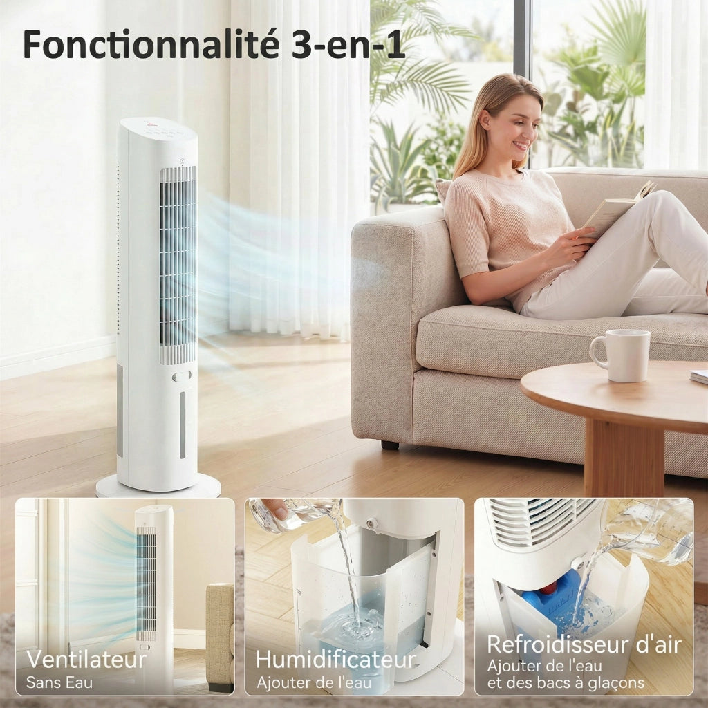 Climatizzatore portatile 3 in 1 ¨C zephmum ¨C Bianco