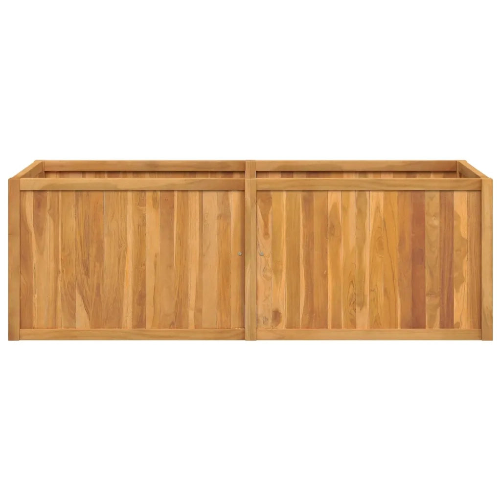 Letto da Giardino Rialzato 150x50x50 cm Legno Massello di Teak 362663