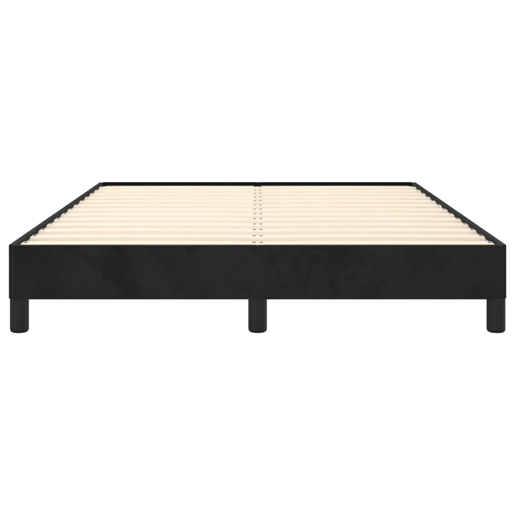 Giroletto senza Materasso Nero 140x200 cm in Velluto 346978