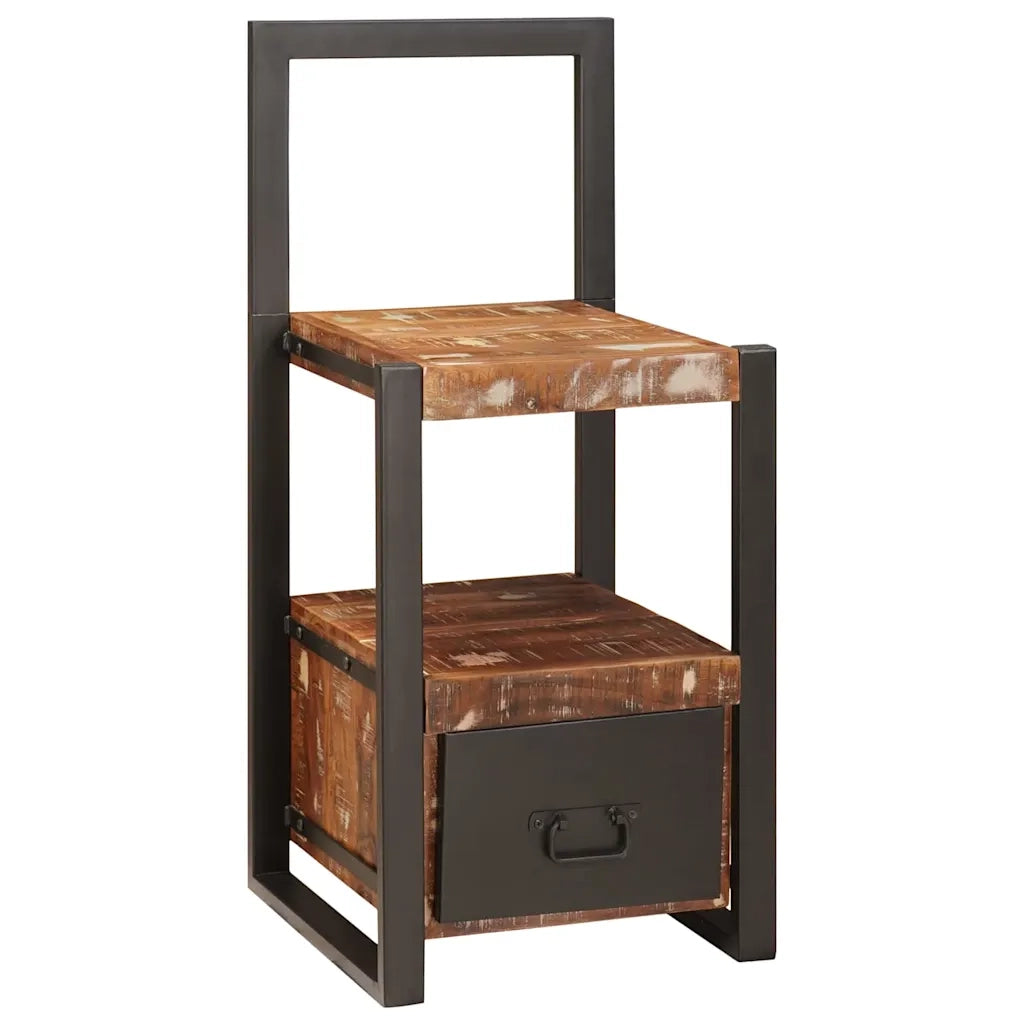 Appendiabiti con cassetto Multicolore Legno Recuperato Massello CFW1517037