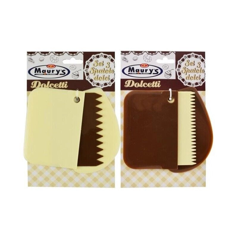 MAURY'S DOLCETTI SPATOLE PER DOLCI 3PZ ASSORTITI