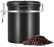 Bottiglia di Caffè in Acciaio Inossidabile - Conservazione del Caffè Efficace - 1,5 Litri - Sostenibile e Riciclabile - Ideale per Caffè in Grani e Caffè Macinato