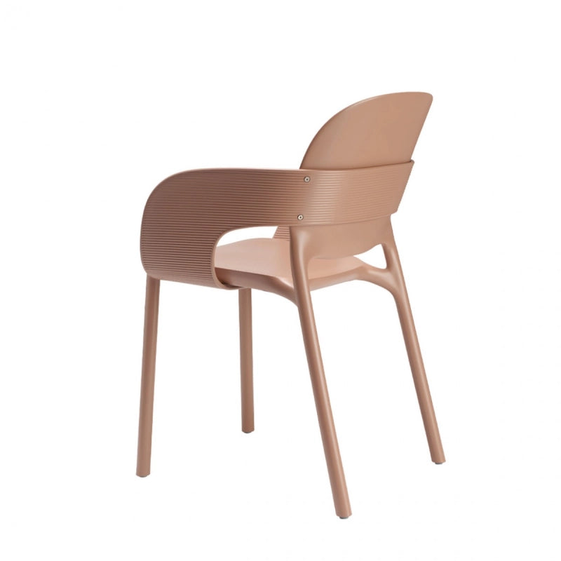 SET 4 POLTRONE HUG TECNOPOLIMERO DA POST CONSUMO INDUSTRIALE SCAB DESIGN - CARAMEL 17