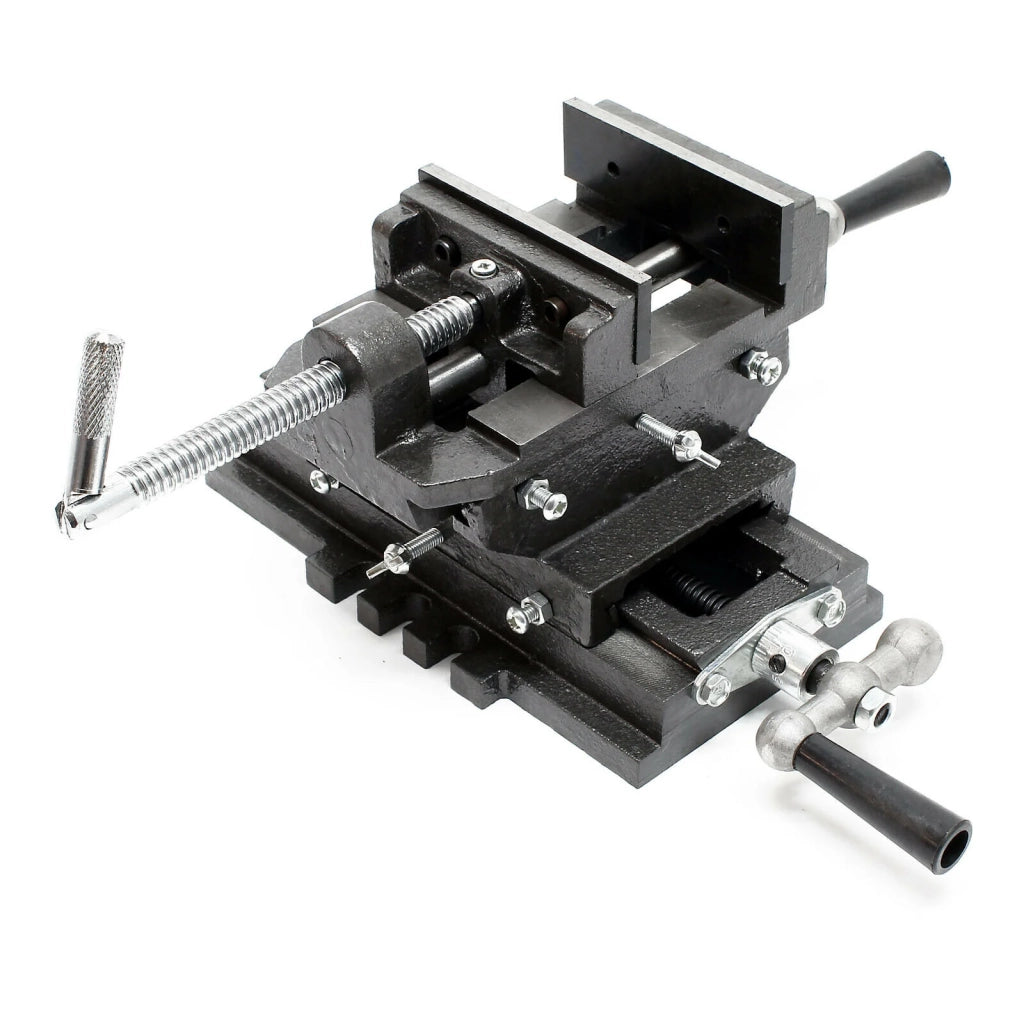 Morsa per fresatura a 2 assi 75 mm trapano per maschiatura tavola trasversale macchina da banco 16_0000316