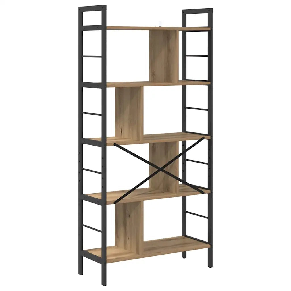 Libreria Rovere artigianale 75 x 30 x 156 cm Legno multistrato 883963