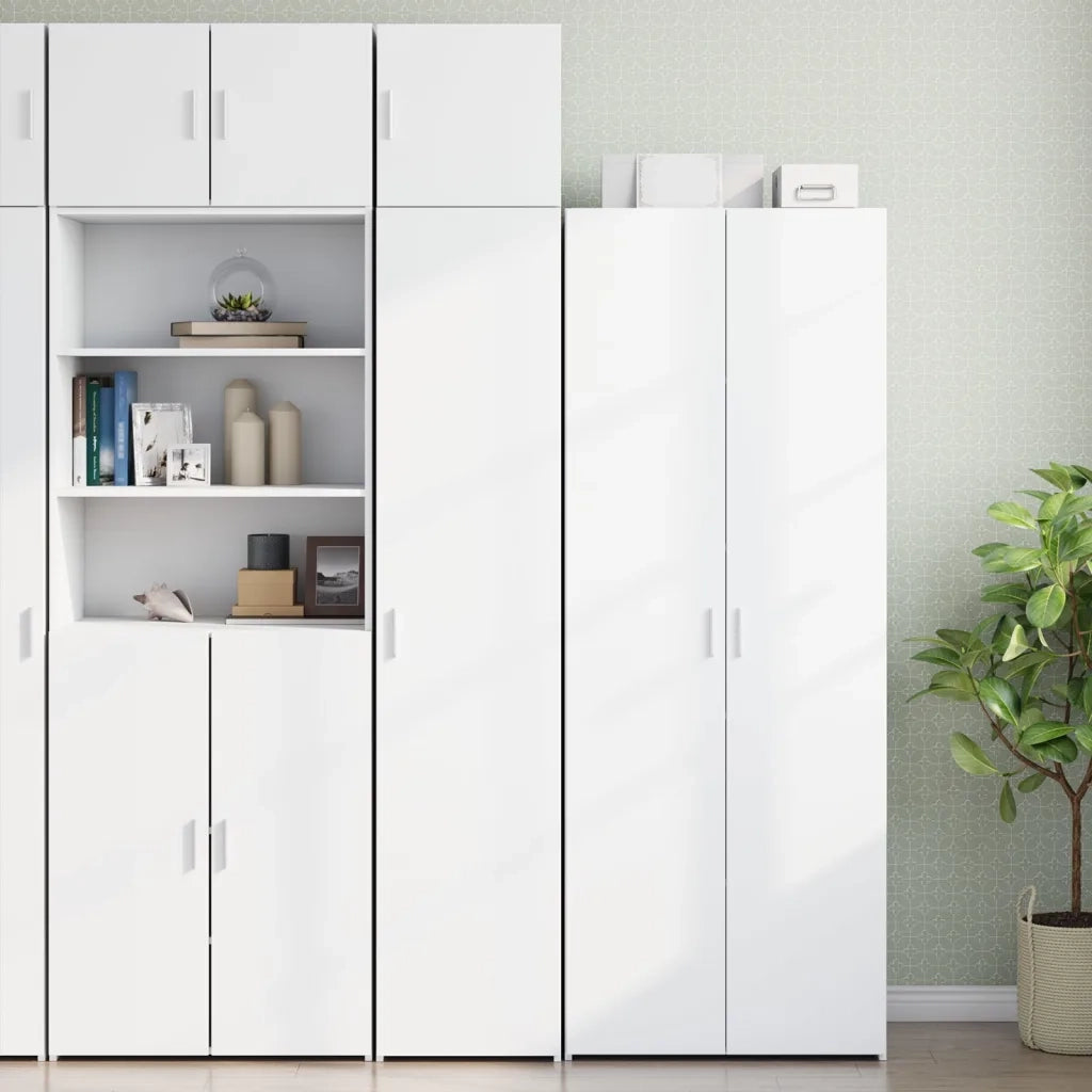 Mobile Sottile Bianco 40x42,5x225 cm in Truciolato CFW1408810