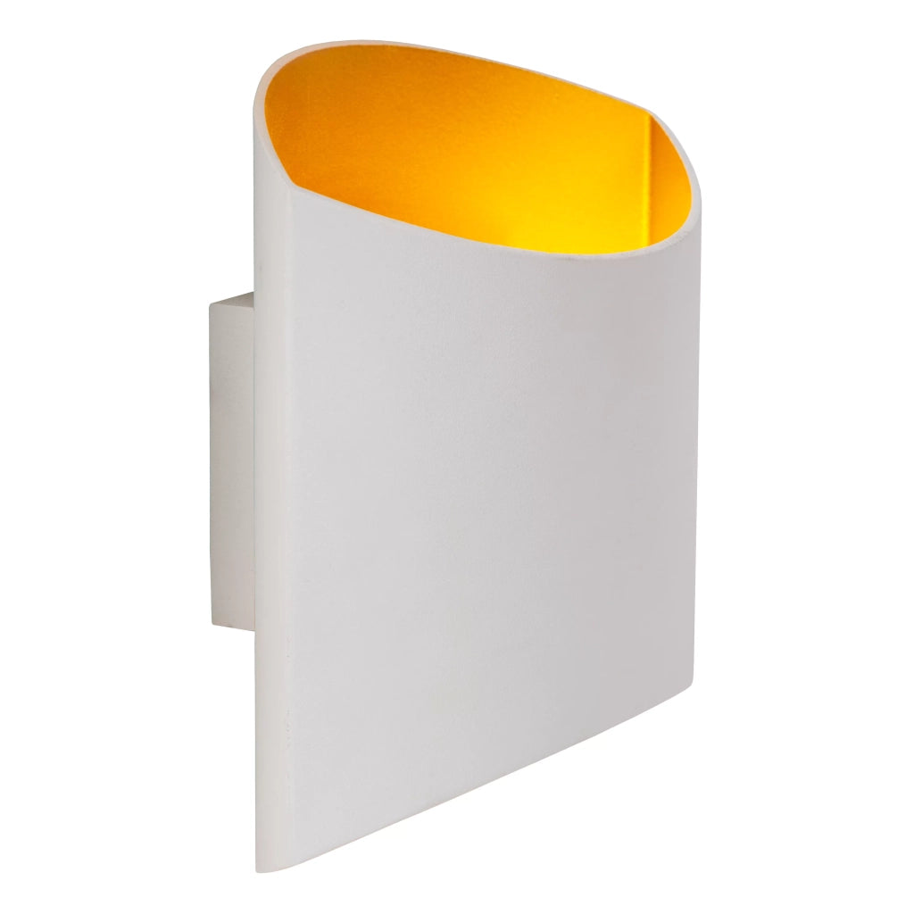 Applique semicircolare Diletta bianca oro 1xG9 40W Lucide